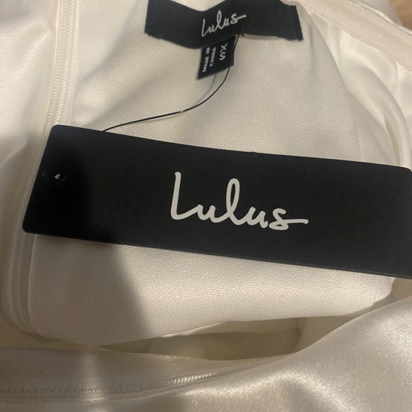 White bridal mini dress from lulus - Picture 6 of 6